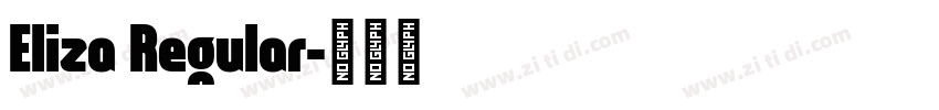 Eliza Regular字体转换